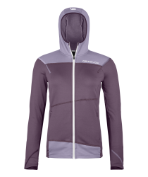 Mikina ORTOVOX Fleece Light Hoody Women's Wild Berry